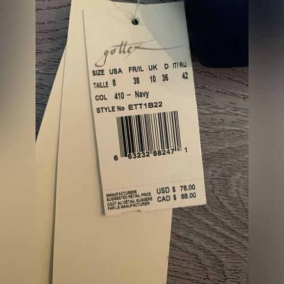 Gottex woman’s bikini top color navy blue - Picture 3 of 3